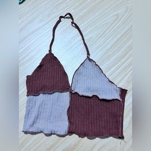 patchwork halter